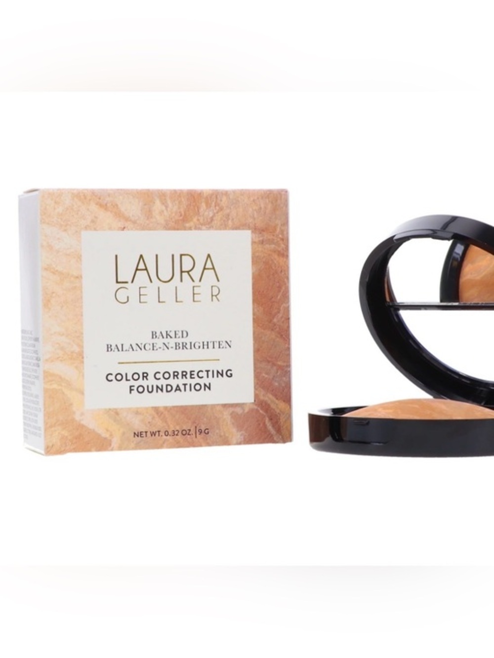 Laura Gellar double take baked versatile powder foundation in porcelain